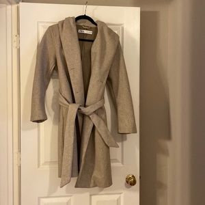 Zara hooded trench coat